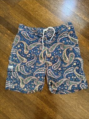 Polo by Ralph Lauren Navy Paisley Swim Trunks